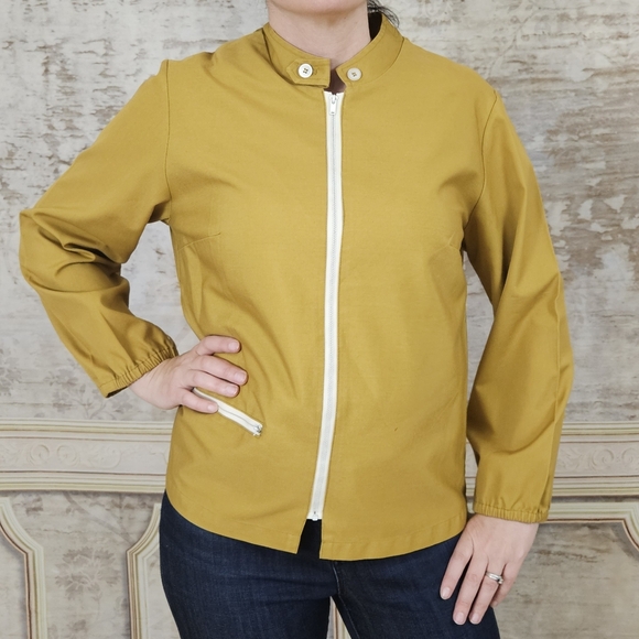 Vintage Jackets & Blazers - Vintage 1960s Womens M Car Club Jacket Cafe Racer Biker Rockabilly Greaser 60s